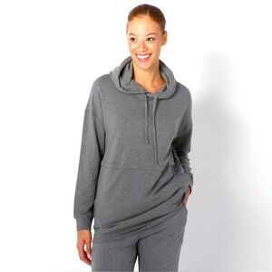Barefoot Dreams MC Fleece Luxe Lounge Anorak Sweatshirt Heather Hoodie Pullover